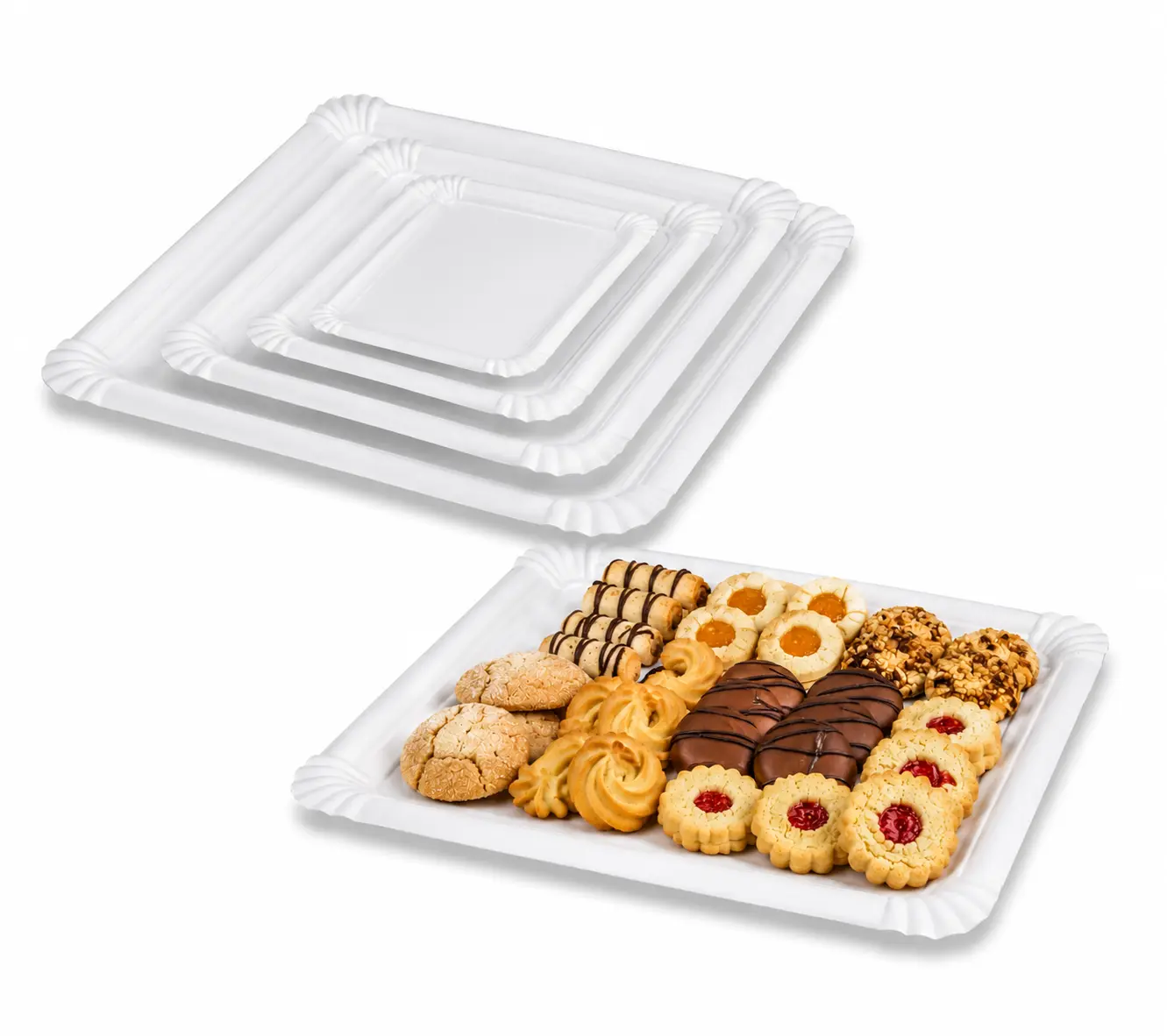 Bandejas Pastelería Blanco - Nº5-16x23cm 1 Bandejas Pastelería Blanco - Nº5-16x23cm