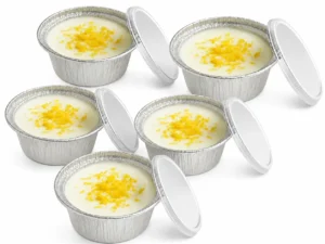 Envases de aluminio redondos con tapa incluida  - 135cc