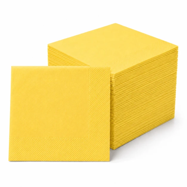 Servilletas amarillas - 40x40cm - 1200 unidades 1 Servilletas amarillas - 40x40cm - 1200 unidades