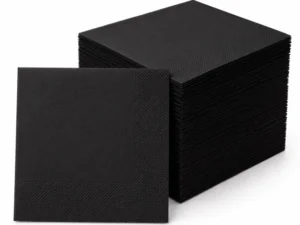 Servilletas micropunto negro - 20x20cm