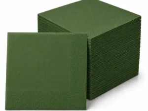 Servilletas verdes 40x40cm -1200 unidades