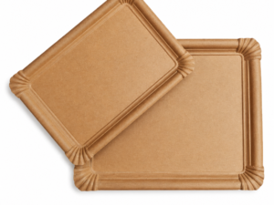 Bandeja de cartón kraft biodegradable 12x19 cm