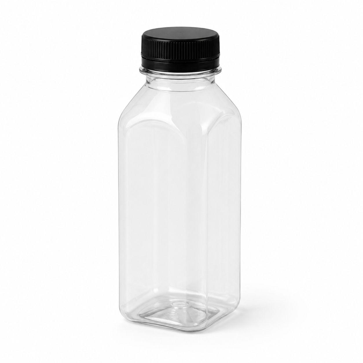 BOTELLA CUADRADA PET CON TAPÓN PRISIONERO 500 CC PACK 25 UDS 1 BOTELLA CUADRADA PET CON TAPÓN PRISIONERO 500 CC PACK 25 UDS