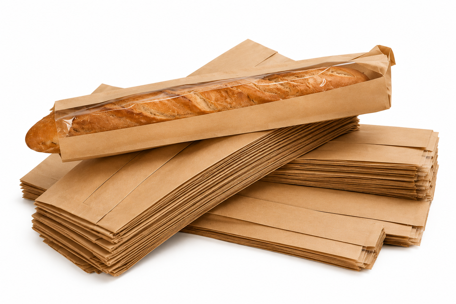 BOLSAS DE PAPEL VENTANA PAN KRAFT 19+6X52 C/1000 UDS 1 BOLSAS DE PAPEL VENTANA PAN KRAFT 19+6X52 C/1000 UDS
