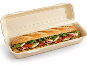 Envase baguette/panini champagne 285x140x65 mm – 50 uds