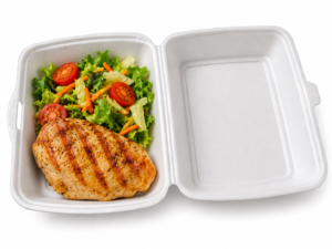 ENVASE DE MENU 1 COMPLEMENTO BLANCO PAQ 100 UDS
