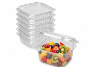 ENVASE PLASTICO PET TAPA BISAGRA 375CC PACK 50UDS