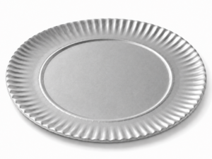 PLATO CARTON 32CM PLATA PAQ 50UDS