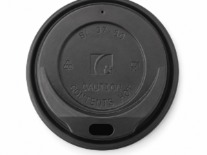 Tapa negra para vasos de cartón de 6 y 8 onzas