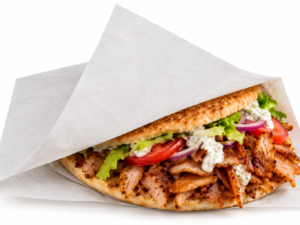 BOLSA PAPEL BLANCA ANTIGRASA KEBAB 15x15cm