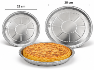 PLATO DE ALUMINIO REDONDO TORTILLA 25cm. Ø